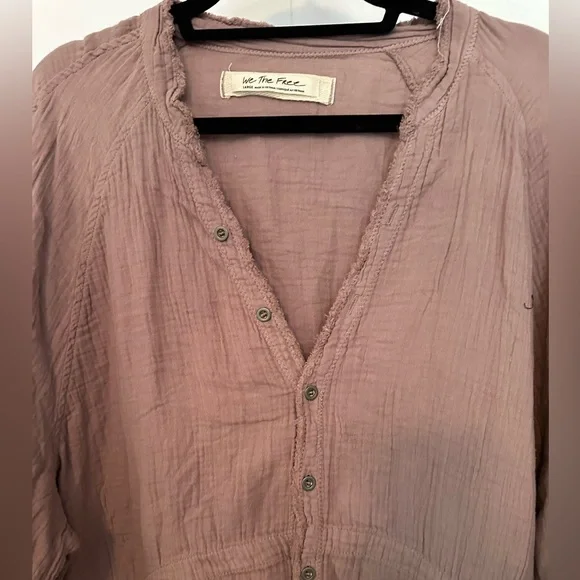 Free People Summer Daydream Button Down Top – New - Picture 2 of 10